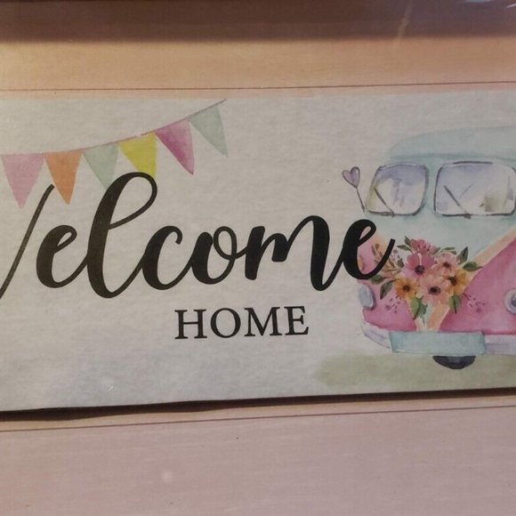 "Welcome Home" Wall Hanging Decor Sign Van - Picture 5 of 13